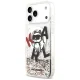 Karl Lagerfeld Liquid Glitter Choupette Logo MagSafe Phone Case Cover iPhone 17 Pro Max - Clear