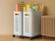 Spacious Plastic Rolling Basket for Laundry and Toys, 40L