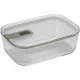 Mepal EasyClip Glass Food Storage Container Set, 3-Piece, Nordic Sage