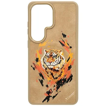 Nimmy Tiger MagSafe Case for Samsung Galaxy S26 Ultra, Light Brown