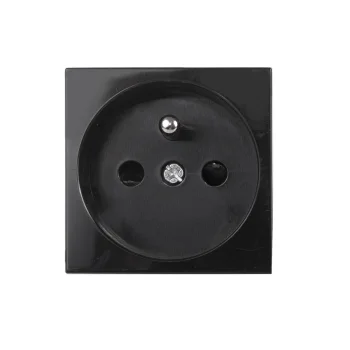 Type E Power Socket Maclean MCE718B for Glass Frames, Black