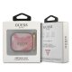 Чехол Guess для AirPods 3 Marble Collection, розовый