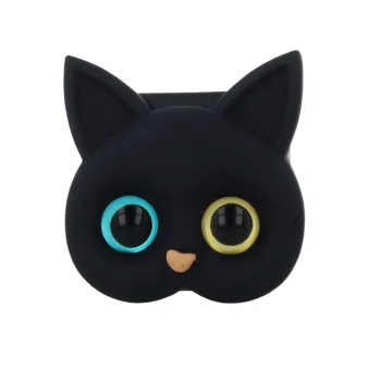 TFO Cat Holder Universal Phone Grip with Mirror, Black