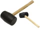 Rubber Mallet with Wooden Handle, 25 cm