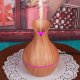 Ultrasonic Air Humidifier and Diffuser with LED Light, Brown