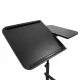 Adjustable Mobile Laptop Desk and Projector Stand, Black