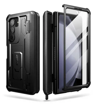 Tech-Protect Kevlar Pro Pen Case for Samsung Galaxy Z Fold 5, Black