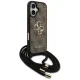 Guess 4G Big Logo Cord Strap Crossbody Case for iPhone 17, Brown