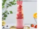 Portable Cordless USB Smoothie Blender, 400ml, Pink