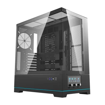 Darkflash DY451 Computer Case without Fans, Black