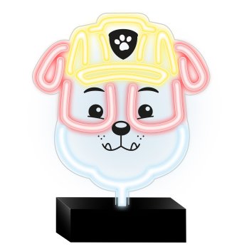 Paw Patrol Rubble LED Neon Sign Dimmable Night Light for Kids Room USB Powered OW-120446