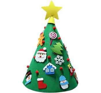 Felt Christmas tree 50 cm x 70 cm DIY
