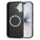 Tech-Protect Lamano MagSafe Case for iPhone 16, Black and Red
