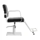 Hairdressing Chair Gabbiano Porto Black with White Base