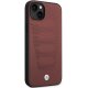 BMW Leather Seats Pattern iPhone 14 Case Burgundy