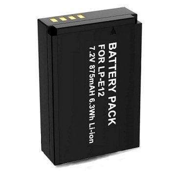 Extra Digital Replacement Battery for Canon LP-E12 875mAh