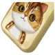Nimmy iPhone 16 Pro Max Case Big Eyed Pet 2.0 Cat, Khaki