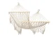 Brazilian Boho Garden Hammock with Fringes 200cm 150kg, Ecru
