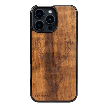 Bewood Wooden Case for iPhone 16 Pro Max IMBUIA DEER