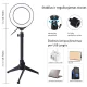LED Ring Lamp 12cm with Desktop Tripod Mount up to 24.5cm, USB