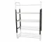 5-Tier Shoe Rack, White/Black