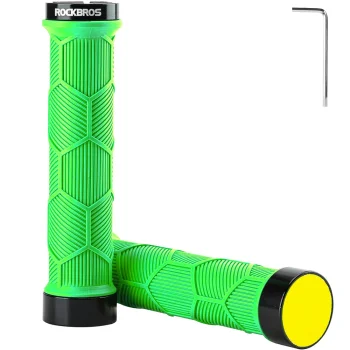 Rockbros 40720007005 Bicycle Grips with Reflectors, Green