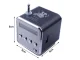 Portable Wireless Bluetooth Speaker with FM Radio and LED, Black