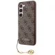 Guess 4G Charms Collection case for Samsung Galaxy A55 - brown