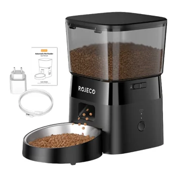 Rojeco 2L Smart Pet Feeder WiFi (Black)