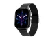 Smartwatch with Rubber Strap and Bluetooth Calling, Black