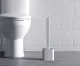 Ruhhy Slim Silicone Toilet Brush Set White/Gray