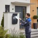 ModernHome Wall Mount Mailbox Locking Galvanized Steel Letterbox, Anthracite