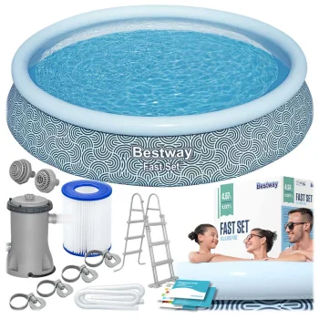 Bestway 57372 Fast Set Inflatable Pool 457x107 cm (11-in-1)