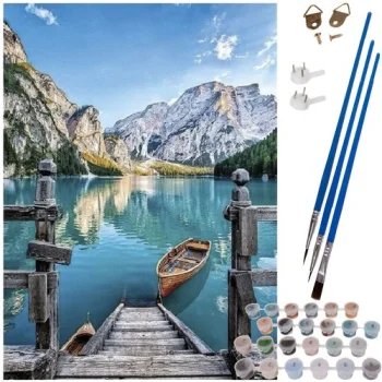 Maaleo Paint by Numbers Mountain Landscape 40x50 cm