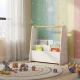 Ecotoys Montessori Kids Bookshelf, 2 Levels, White