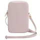 Guess Zip Triangle 4G Phone Bag - Pink