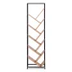 Tree Bookshelf with 10 Shelves Geometric Bookcase by ModernHome, Light Oak