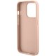Guess iPhone 15 Pro Max Case Croco Triangle Metal Logo, Pink