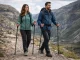 Nordic Walking and Trekking Poles Set with Cover, 3 Sections, 114-135 cm, Black