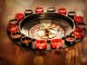 Alcohol Drinking Roulette Game Set, 16 Shot Glasses