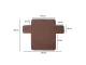 Reversible Quilted Sofa Cover, 240x165 cm, Brown/Cream