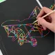 Rainbow Scratch Art Notebook A4 with Wooden Stylus