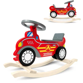 Ricokids wooden rocking car 785001 fire department