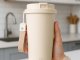 Self-Stirring Mug 350ml USB Rechargeable, Beige