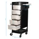Gabbiano FT65 Hairdressing Trolley, Black/White