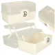 Large XL Medicine Organizer Box with 3 Tiers, 29x19x15.5 cm, White/Translucent