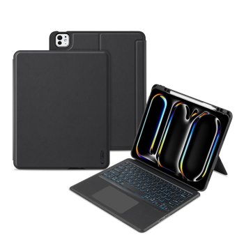 Tech-Protect SC Mag Pen vāciņš ar tastatūru iPad Pro 13" (2024) melns