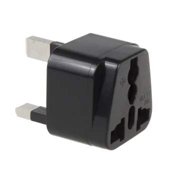 Maclean MCE154 EU to UK Power Adapter, Black