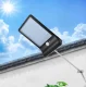 Solar Street Lamp with 36 LEDs and Motion Sensor, Black