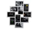 Large 3D Photo Frame for 10 Photos, White